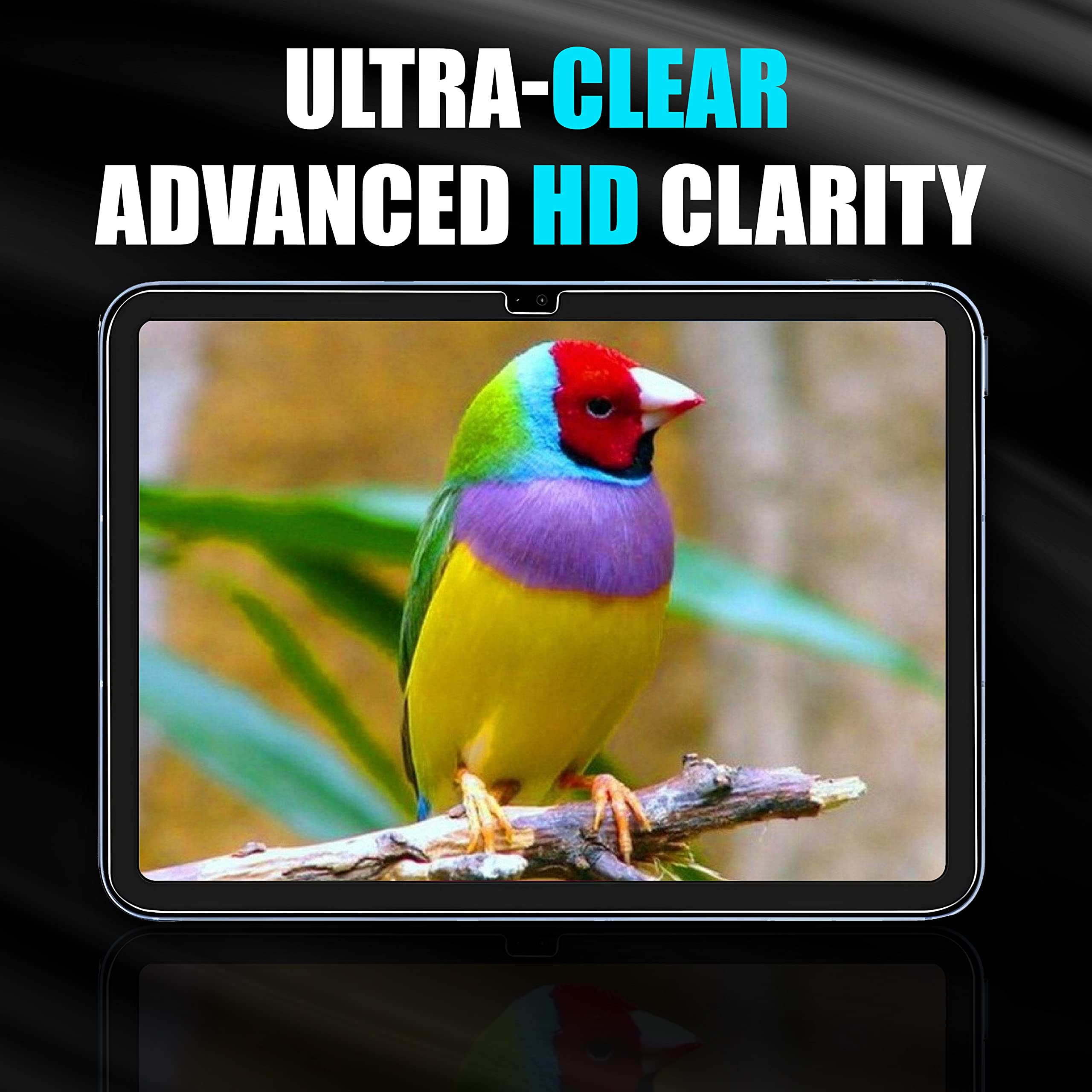 Abrity [2-Pack] Screen Protector for iPad 10 (10.9-Inch, 2022 Model, 10th Generation), 9H Tempered Glass Film, HD Clear, 2-Pack