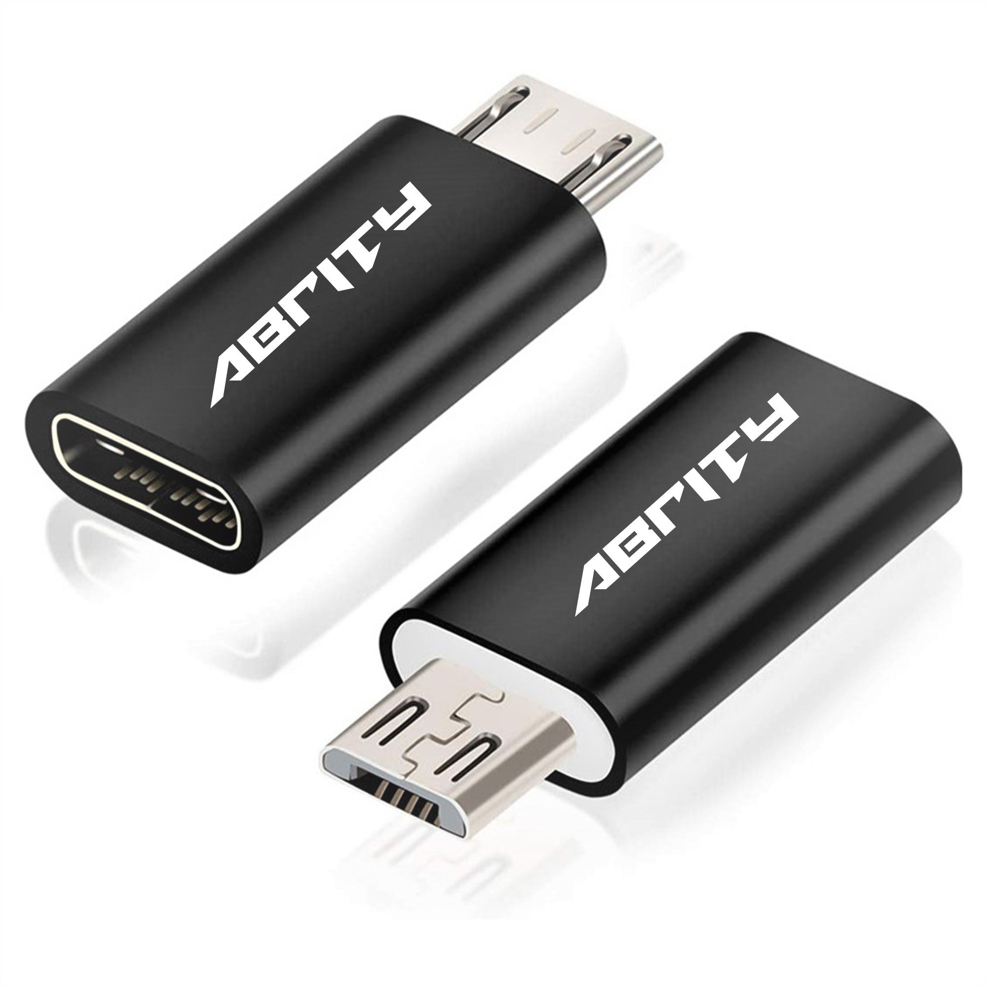 Micro to USB C Cable Adapter [2 Pack] - Connector, Converter for USB and Micro USB Devices