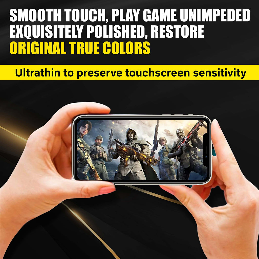 Abrity (4-Pack) iPhone 11 Screen Protector, iPhone xr Screen Protector, iPhone-11 screen protector, Tempered glass for iphone 11 plus phone privacy protectors max full i mini x coverage