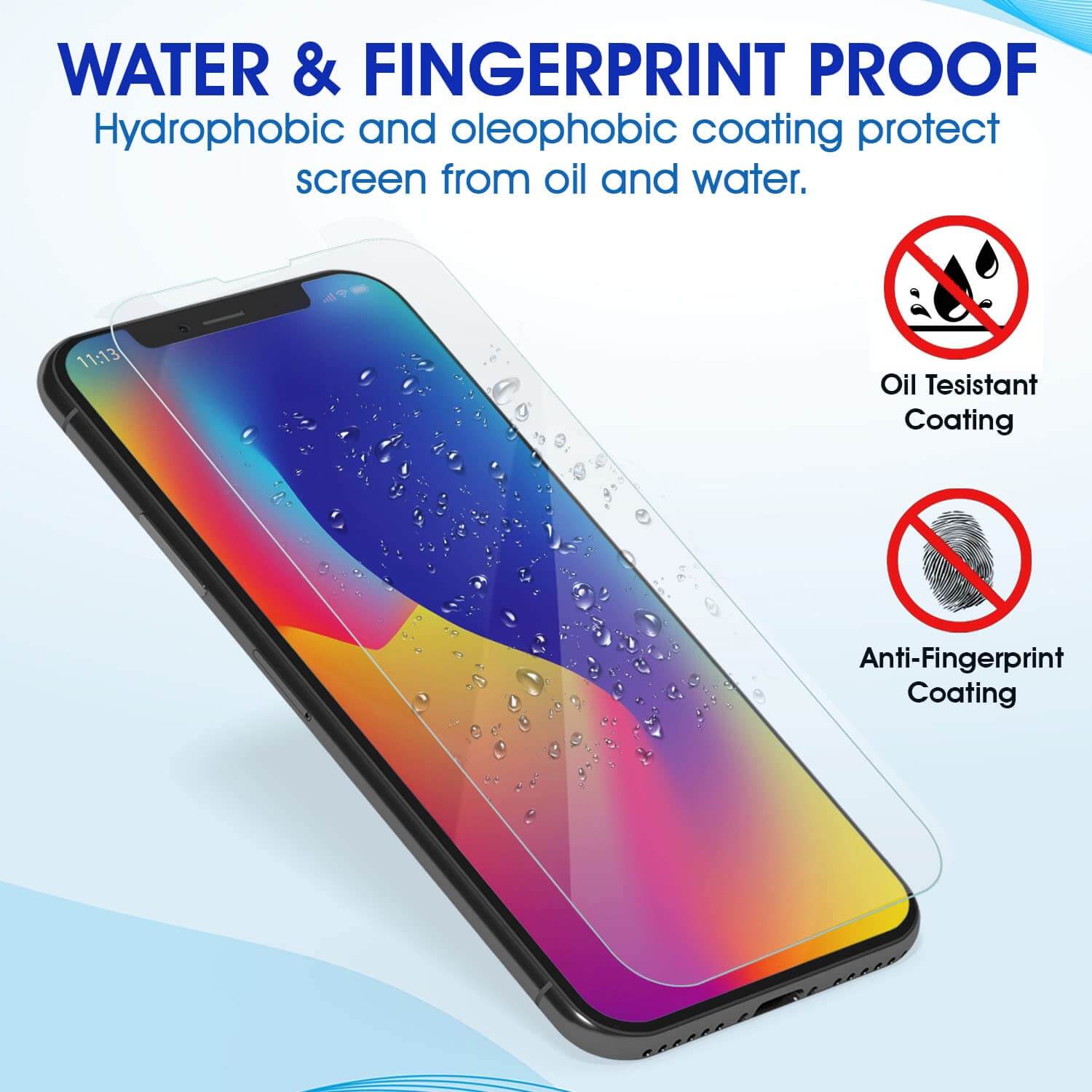 Abrity 4-Pack Screen Protector for iPhone 14, iPhone 13 & iPhone 13 Pro (6.1 Inch), Tempered Glass Film