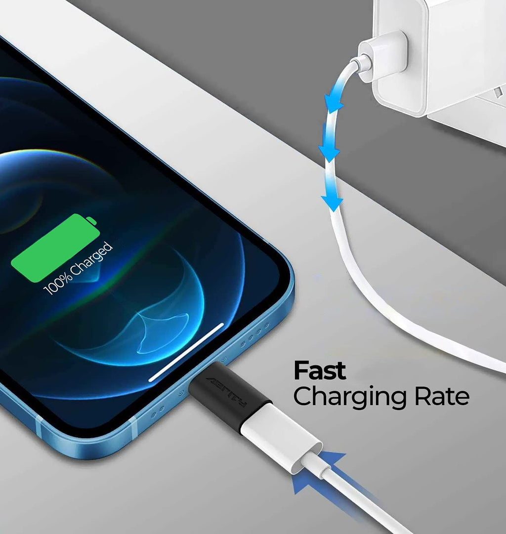 USB C to USB Adaptor (2Pack), USB C Charger Cable Adapter, USB C Plug, Connect Cable to iPhone, Light ing to USB C Adapter