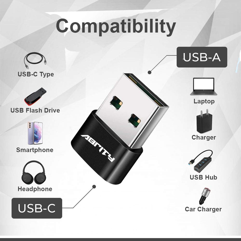 New USB C Female to USB Male Adapter 2-Pack,Type C Charger Plug Power Converter for Apple Watch iWatch 7,AirPods,iPhone 11 12 13 Pro Max,SE,iPad Mini 6 Air 4 5,Samsung Galaxy S20 S21 S22 FE Plus Ultra