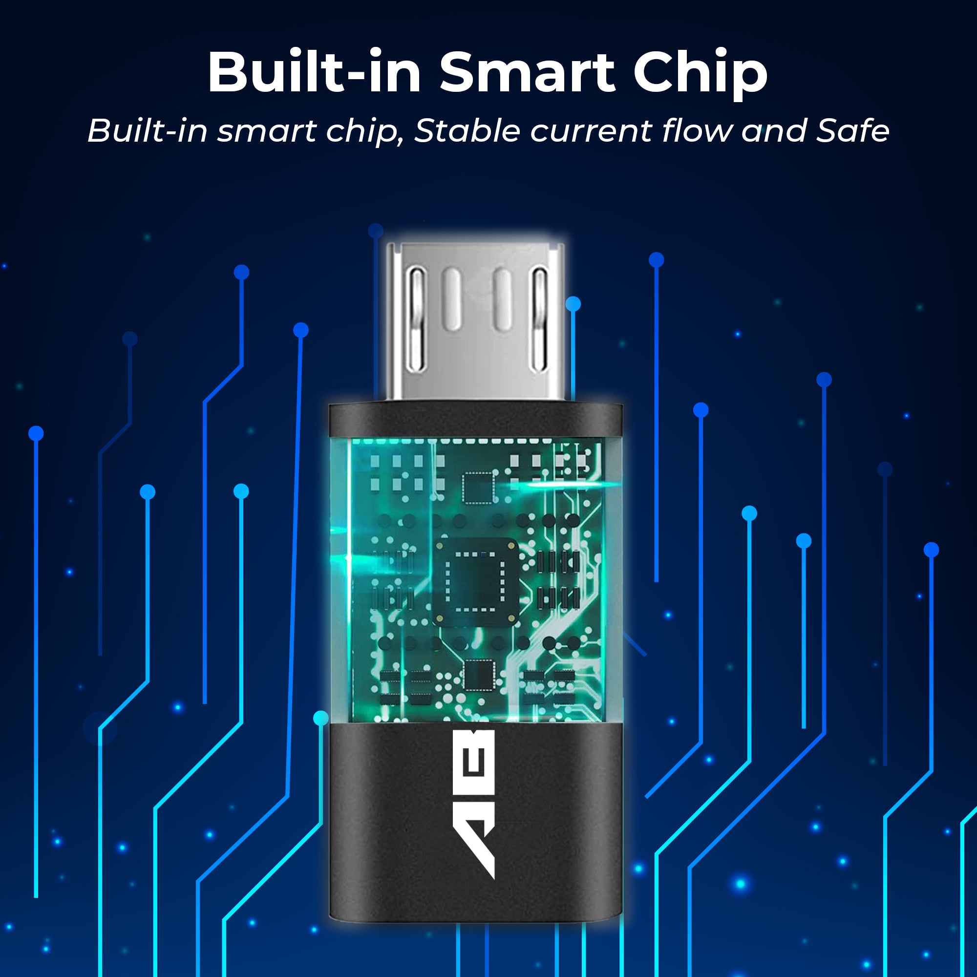 Micro to USB C Cable Adapter [2 Pack] - Connector, Converter for USB and Micro USB Devices