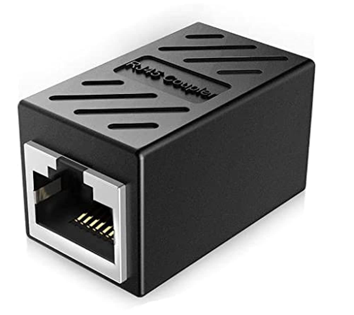 RJ45 Coupler , Shielded Ethernet Coupler, Cat7 Inline lan Coupler 8P8C Ethernet Extender Adapter Ideal for Extending the Ethernet Cables Female to Female Connector