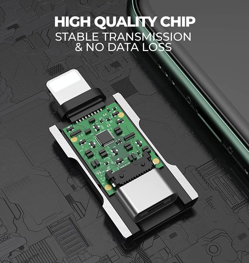 USB C to USB Adaptor (2Pack), USB C Charger Cable Adapter, USB C Plug, Connect Cable to iPhone, Light ing to USB C Adapter