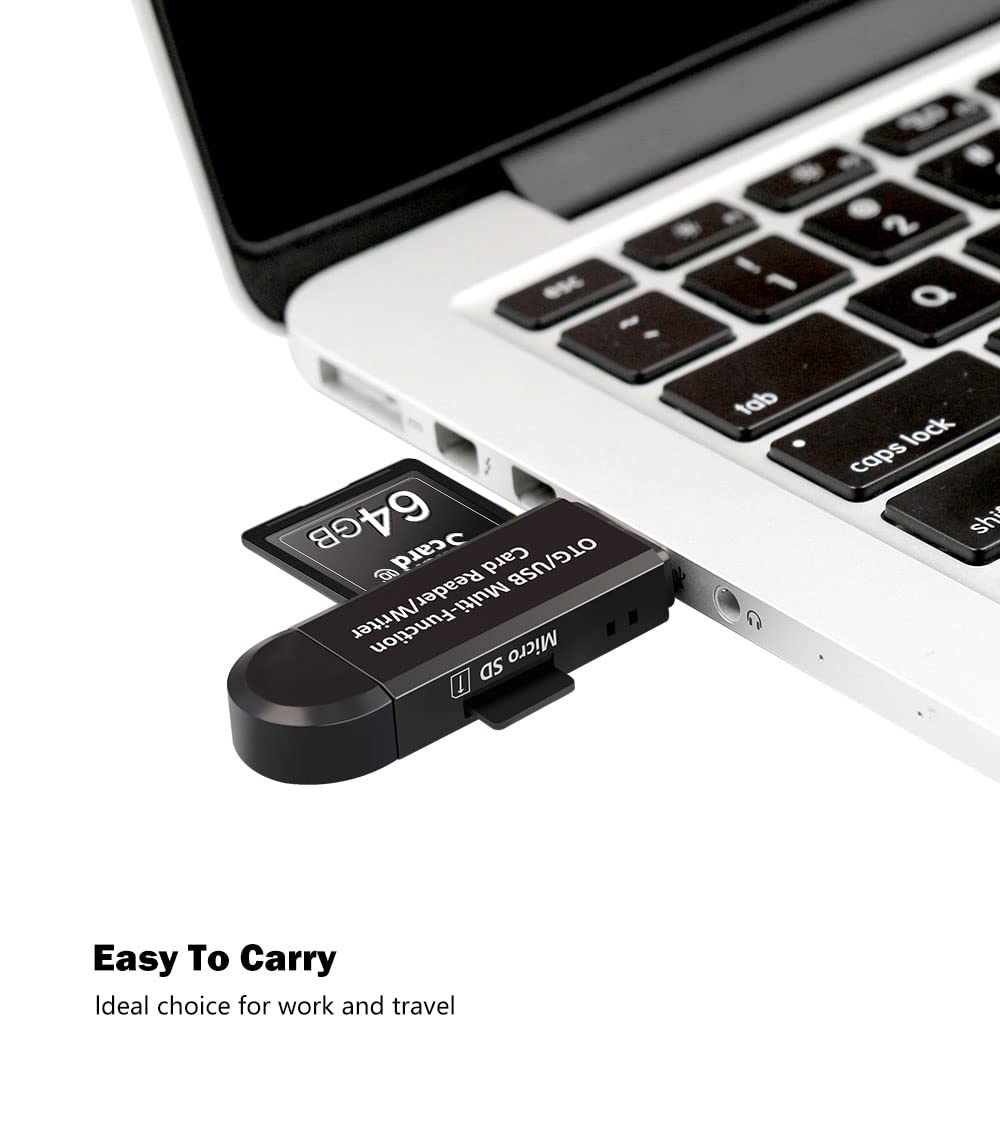 USB Micro SD Card Reader, SD Card Reader USB, MicroSD Card Reader, Memory Card Reader, External Memory Card Readers, Micro SD Card Adapter, Micro SD Reader,SD Card Adapter, OTG