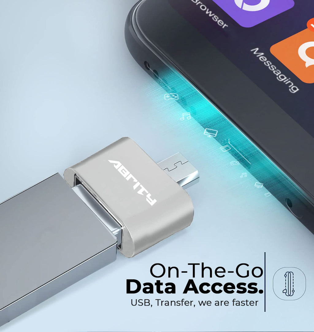 USB OTG Adaptor [2-Pack], Micro USB to USB Adapter, Micro Male to USB Female Adapter, USB A to Micro Adaptor connectors for Andriod, SD Card Reader, Xbox,PC,USB Flash Drive Stick,Smart Devices,Plug