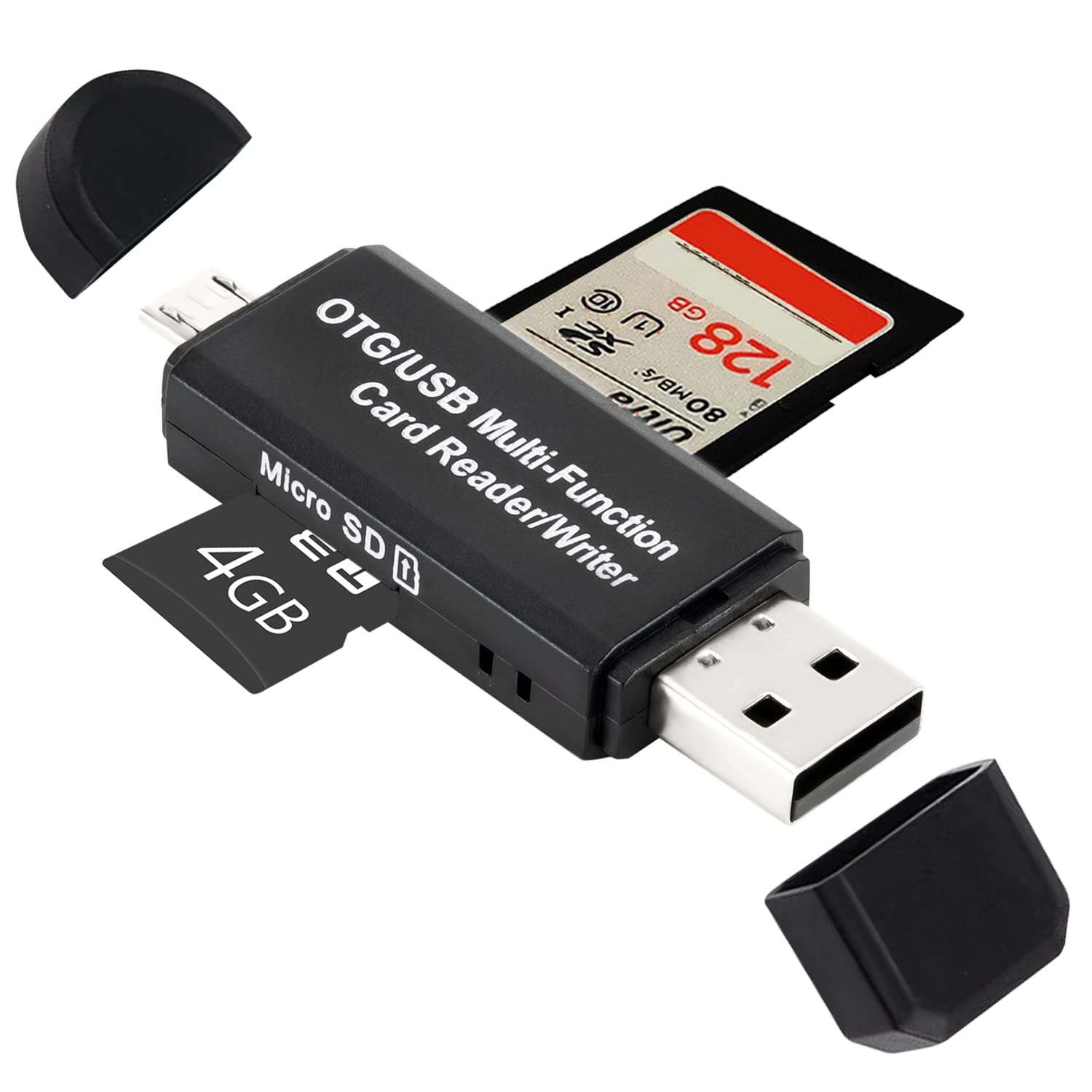 USB Micro SD Card Reader, SD Card Reader USB, MicroSD Card Reader, Memory Card Reader, External Memory Card Readers, Micro SD Card Adapter, Micro SD Reader,SD Card Adapter, OTG
