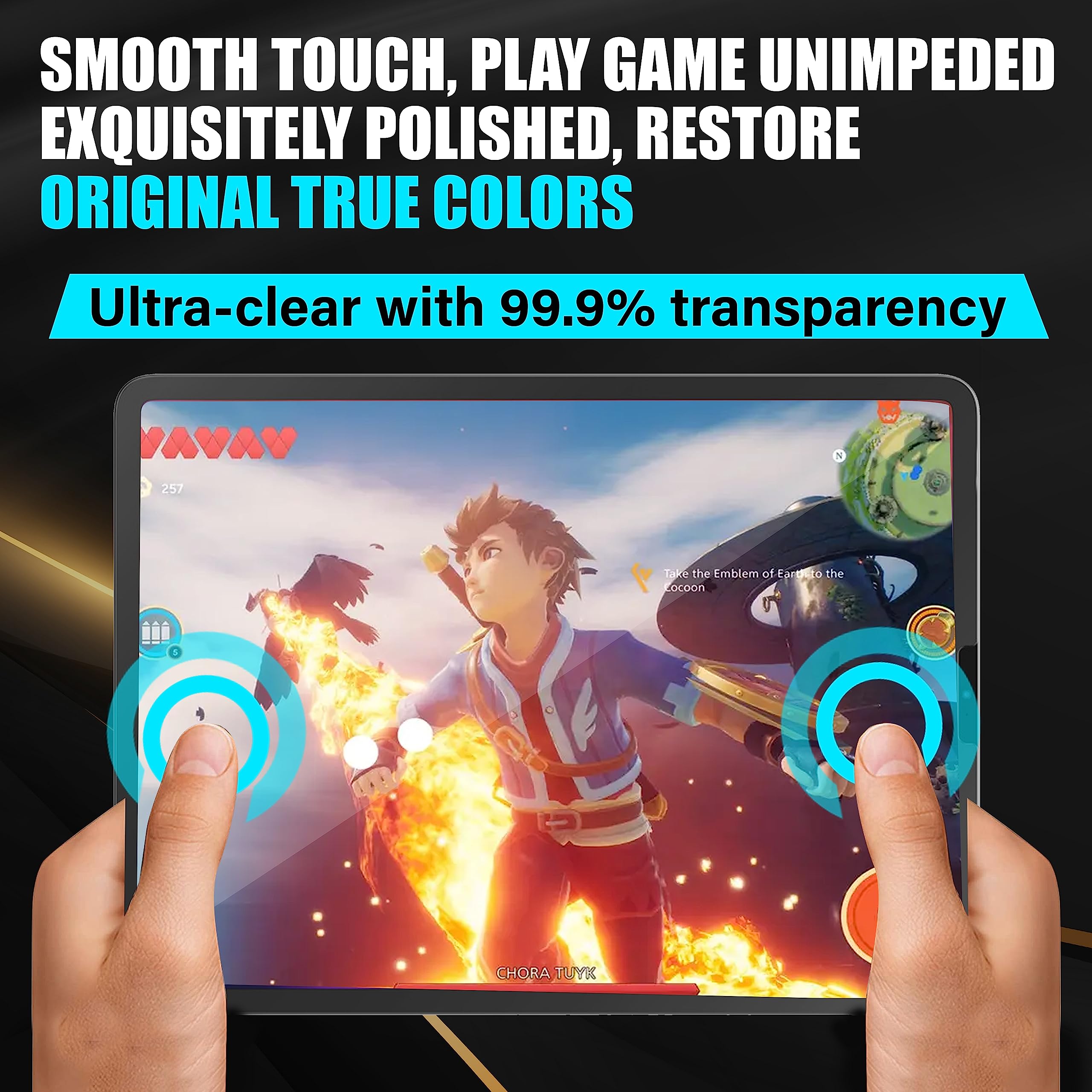 Abrity [2 pack] Screen Protector for iPad Pro 12.9 Inch 2022/2021/2020/2018 (6th/5th/4th/3rd)