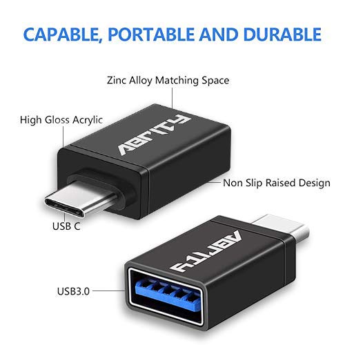 USB C to USB Adaptor, USB C Charger Cable Adapter,USB C Plug Connector,Type C Female Converter for Samsung,iPhone 13 pro max,Tablet,Keyboard,Mouse,Thunderbolt,Apple MacBook Pro Air Watch iPad