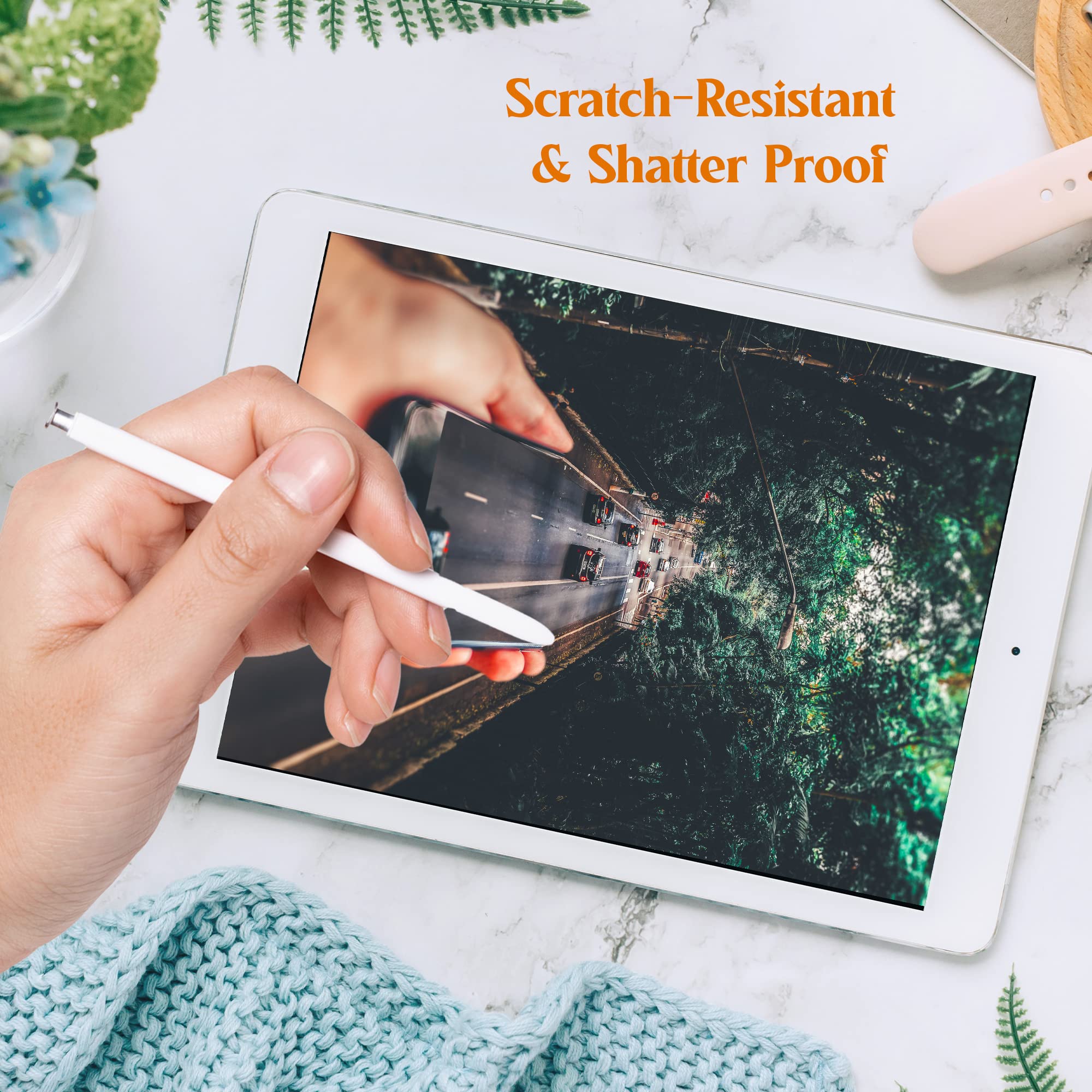 [2-Pack] Screen Protector for iPad 10.2 Inch 9th / 8th / 7th Generation 2021 2020 2019, Tempered Glass Screen Film Guard for iPad 7 / iPad 8 / iPad 9