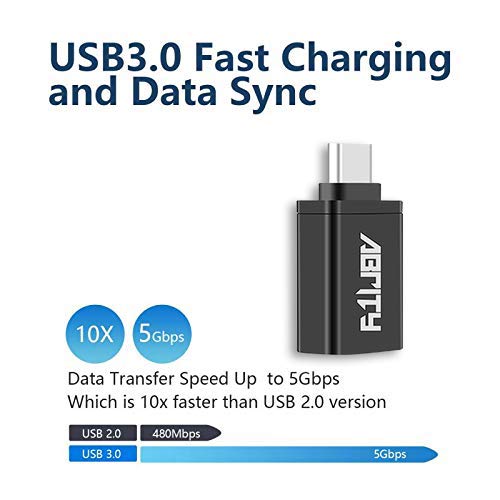 USB C to USB Adaptor, USB C Charger Cable Adapter,USB C Plug Connector,Type C Female Converter for Samsung,iPhone 13 pro max,Tablet,Keyboard,Mouse,Thunderbolt,Apple MacBook Pro Air Watch iPad