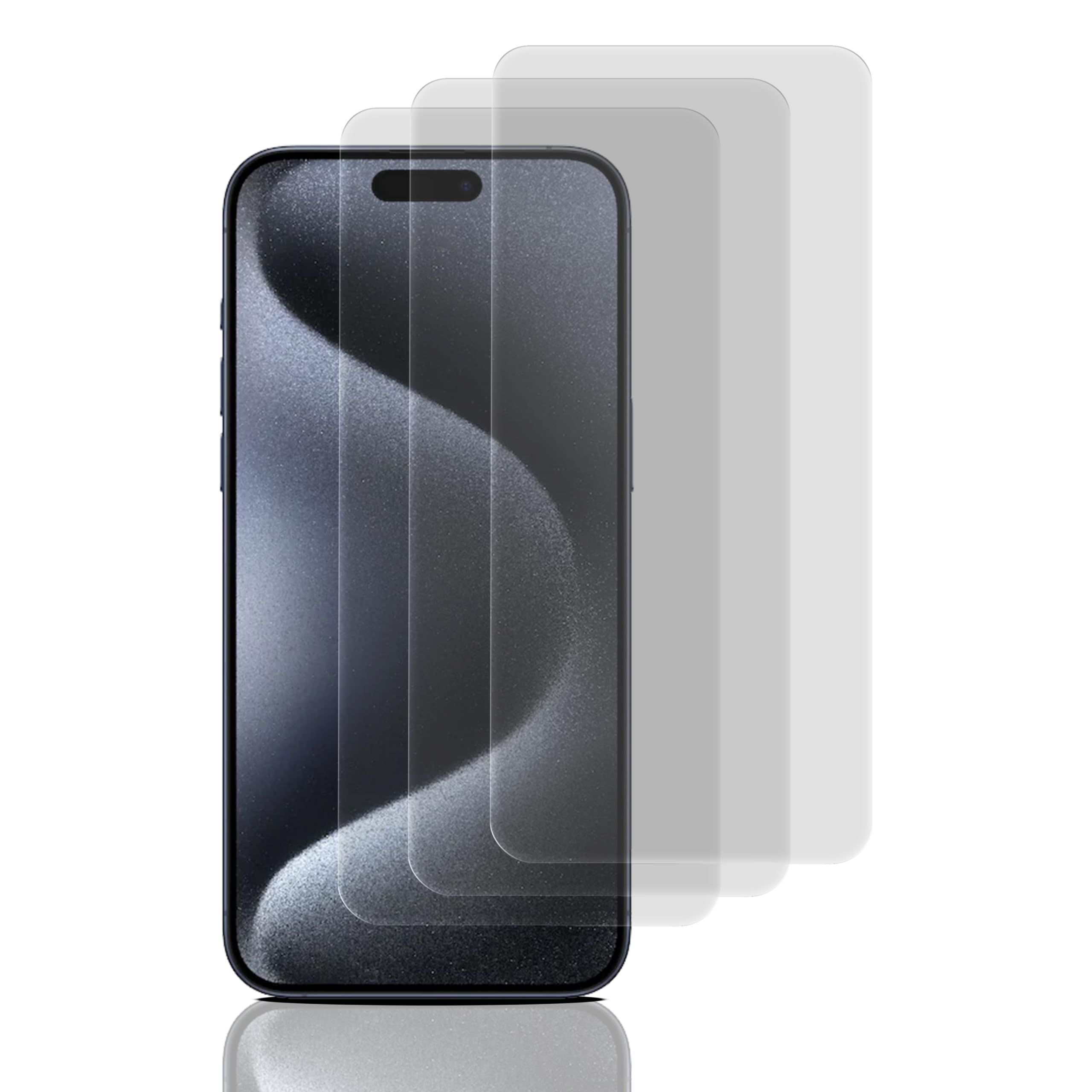 Abrity [3-Pack Screen Protector for iPhone 15 Pro Max(6.7-Inch), Tempered Glass Film Compatible with iphone 15 pro max screen protector, iphone 15 pro max Tempered Glass, Full Coverage